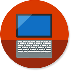 2-in-1 computer icon