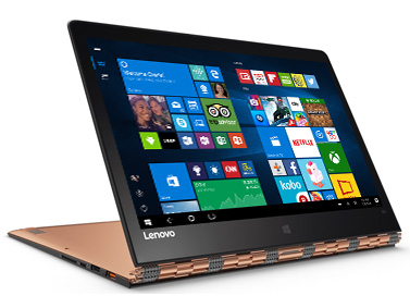 Lenovo Yoga 900 with Windows 10 start screen