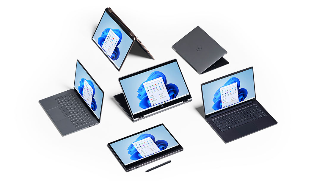 Ilustrasi Windows 11 dalam berbagai perangkat. (Dok. Microsoft)