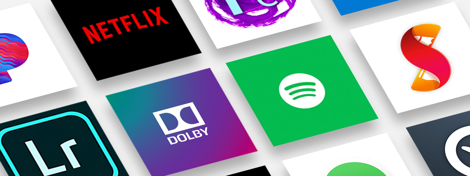 Many popular application logos