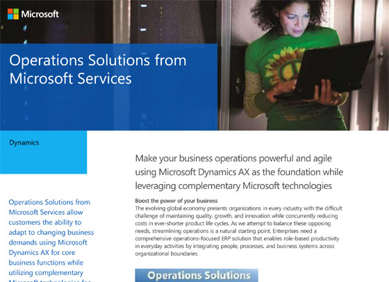 Operations Solutions