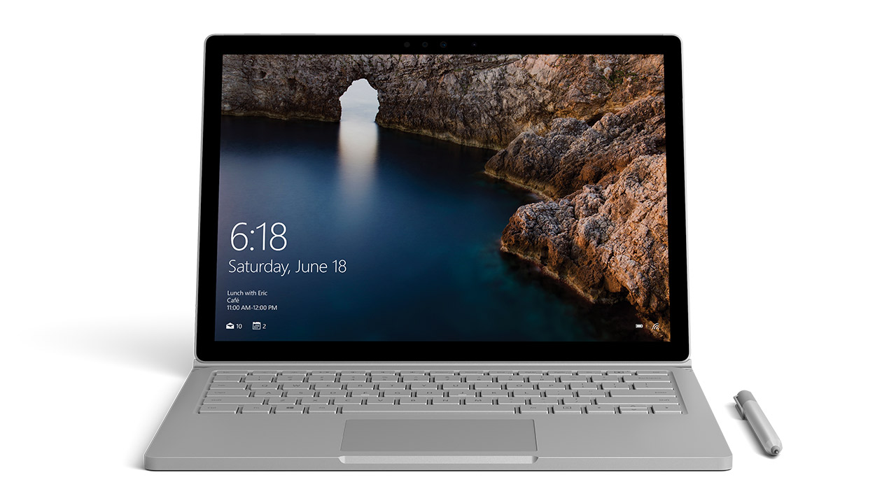 Surface Book facing front