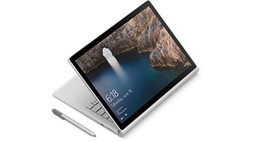 Surface Book in View Mode with Surface Pen