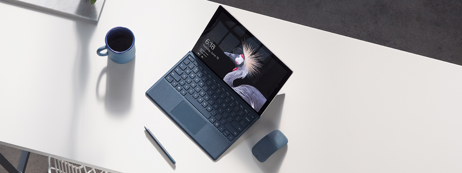 Image of Surface Pro device on the bench with Surface Pen. image 