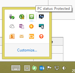 Open your security software by double clicking on the icon in the system tray (you may need to click the arrow to see the icon) or, in Windows 10 and Windows 8.1, search for Windows Defender