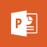 PowerPoint logo, the Microsoft PowerPoint home page