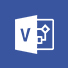 Visio logo, the Microsoft Visio home page