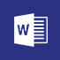 Word logo, the Microsoft Word home page