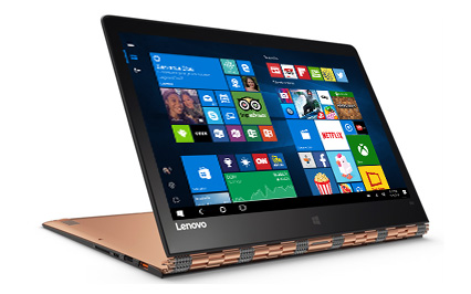 Lenovo Yoga 900 avec écran d'accueil Windows 10