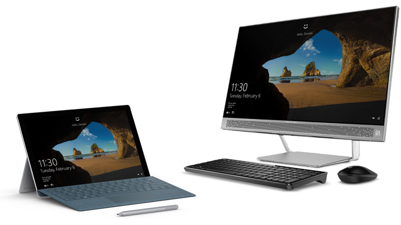 Surface Go og Surface Studio