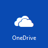 Logo usługi OneDrive, otwórz magazyn plików online Microsoft OneDrive